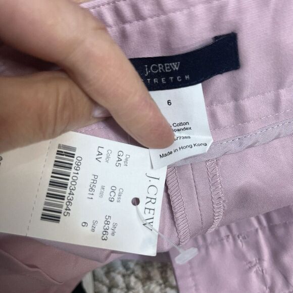 J. Crew Skirt size 6 Lilac Purple Straight Pencil Knee Stretch Casual Slim - Picture 8 of 8